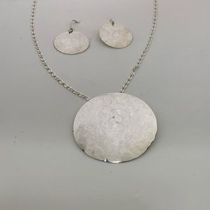 Silver Pendant and earrings